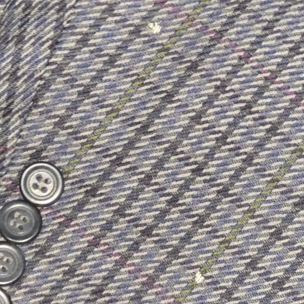 Nordstrom Blazer Mens 46R Houndstooth 100% Wool Sport Coat Jacket **Moth Holes**